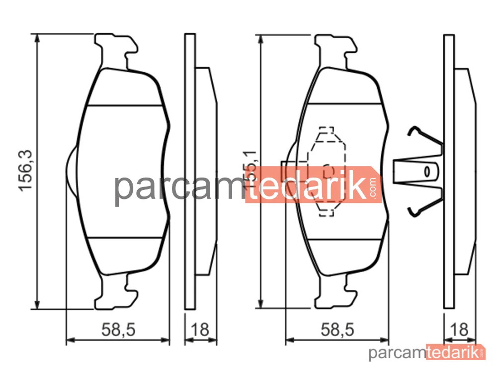 BOSCH 0986460969 | Fren Balatası (Ön) — Ford Mondeo I, Ford Mondeo II, Ford Scorpio I
