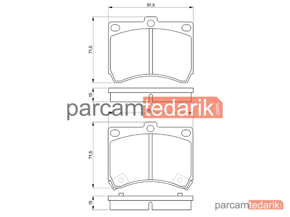 BOSCH 0986460974 | Fren Balatası (Ön) — Mazda MX-3, Mazda 323 C IV, Mazda 323 F IV