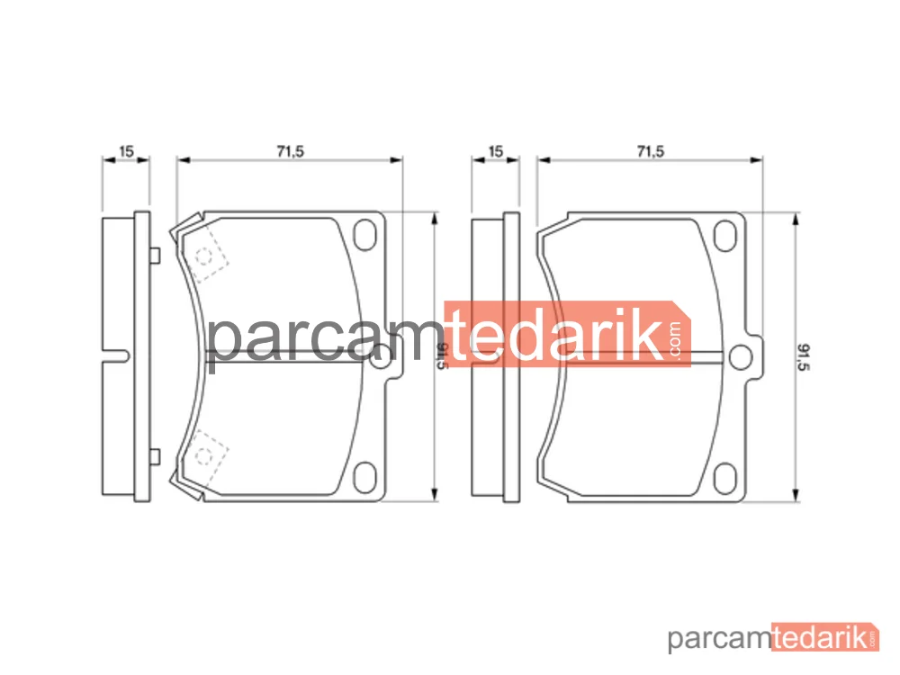 BOSCH 0986460974 | Fren Balatası (Ön) — Mazda MX-3, Mazda 323 C IV, Mazda 323 F IV