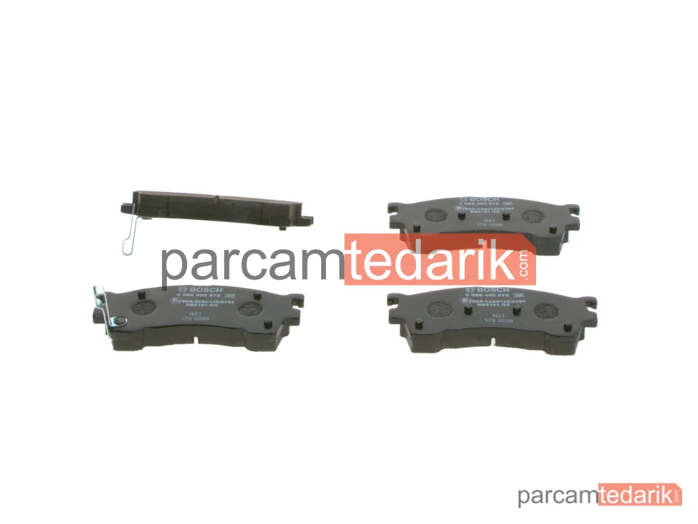0986460975 | Fren Balatası (Ön) — Mazda 626 V, Mazda 626 IV, Mazda 323 S VI