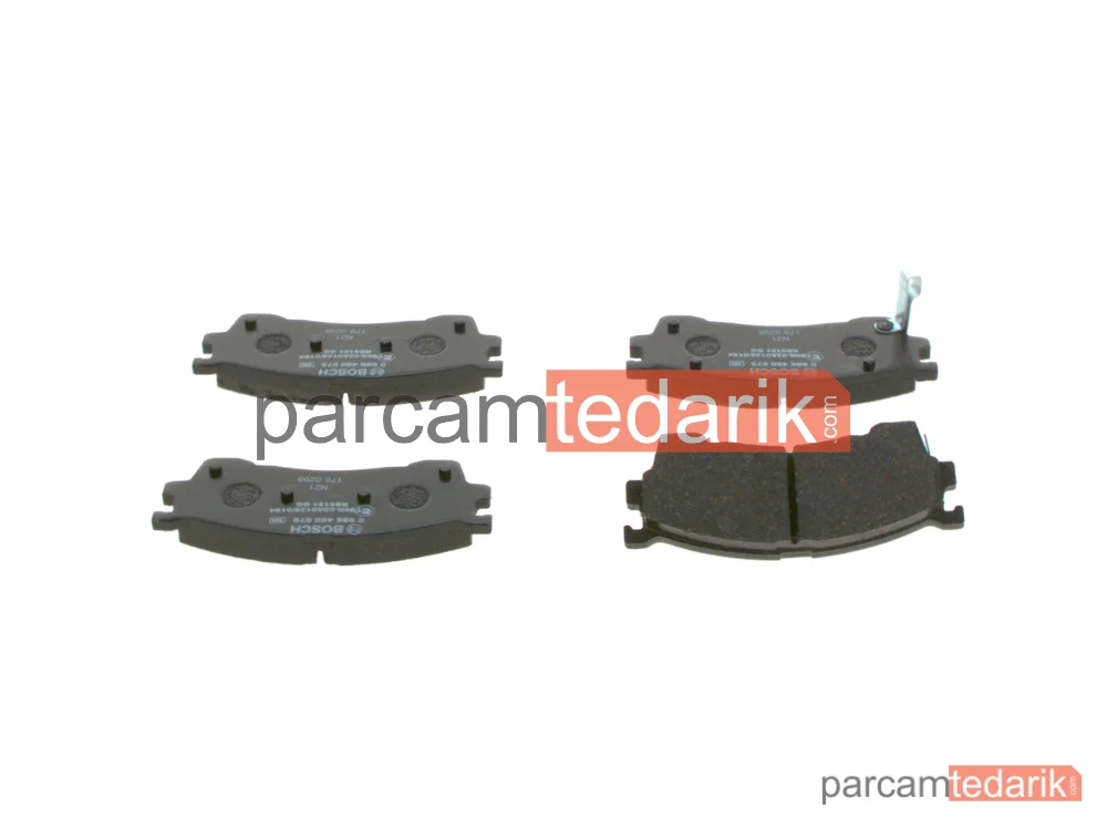 BOSCH 0986460975 | Fren Balatası (Ön) — Mazda 626 V, Mazda 626 IV, Mazda 323 S VI