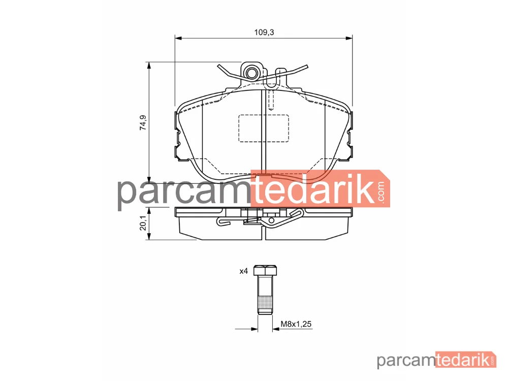 BOSCH 0986460977 | Fren Balatası (Ön) — Mercedes-Benz C-Serisi, Mercedes-Benz C-Serisi T-Model