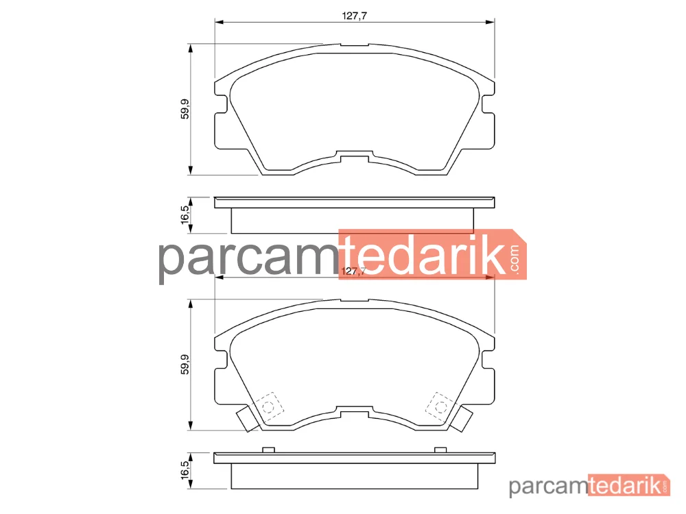 BOSCH 0986460978 | Fren Balatası (Ön) — Mitsubishi L 300 III, Mitsubishi L200, Mitsubishi Pajero I Canvas Top
