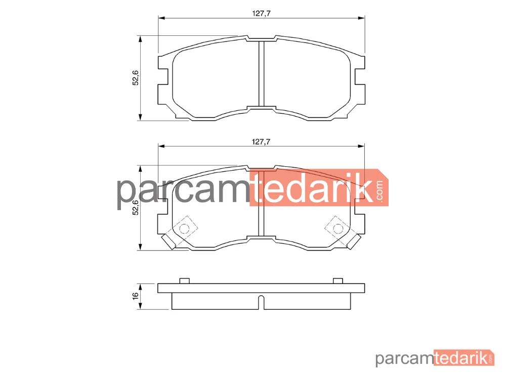 BOSCH 0986460979 | Fren Balatası (Ön) — Mitsubishi Galant VI, Mitsubishi Galant VII, Mitsubishi Space Wagon