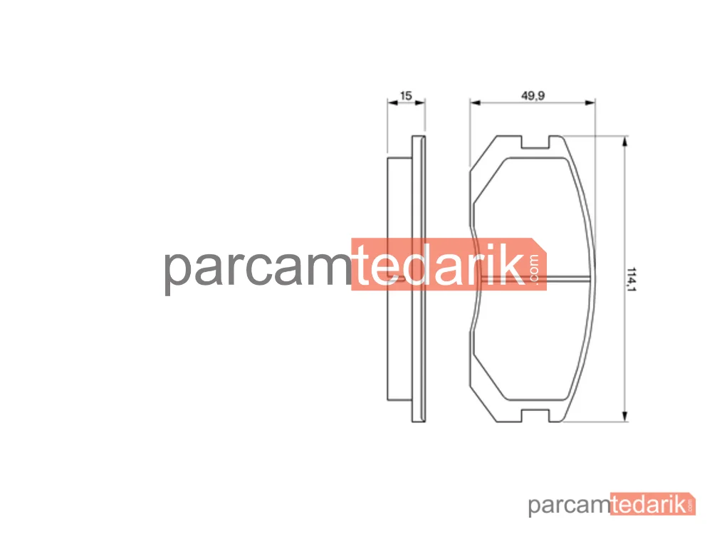 BOSCH 0986460980 | Fren Balatası (Ön) — Daihatsu Terios, Mitsubishi Colt III, Mitsubishi Lancer IV