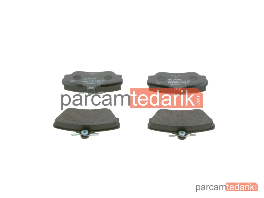 BOSCH 0986460989 | Fren Balatası (Ön) — Volvo 440, Volvo 460, Volvo 480