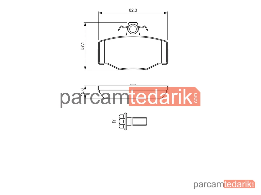 BOSCH 0986460993 | Fren Balatası (Arka) — Nissan Primera, Nissan Almera II, Nissan Almera Tino