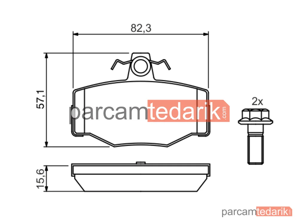 BOSCH 0986460993 | Fren Balatası (Arka) — Nissan Primera, Nissan Almera II, Nissan Almera Tino