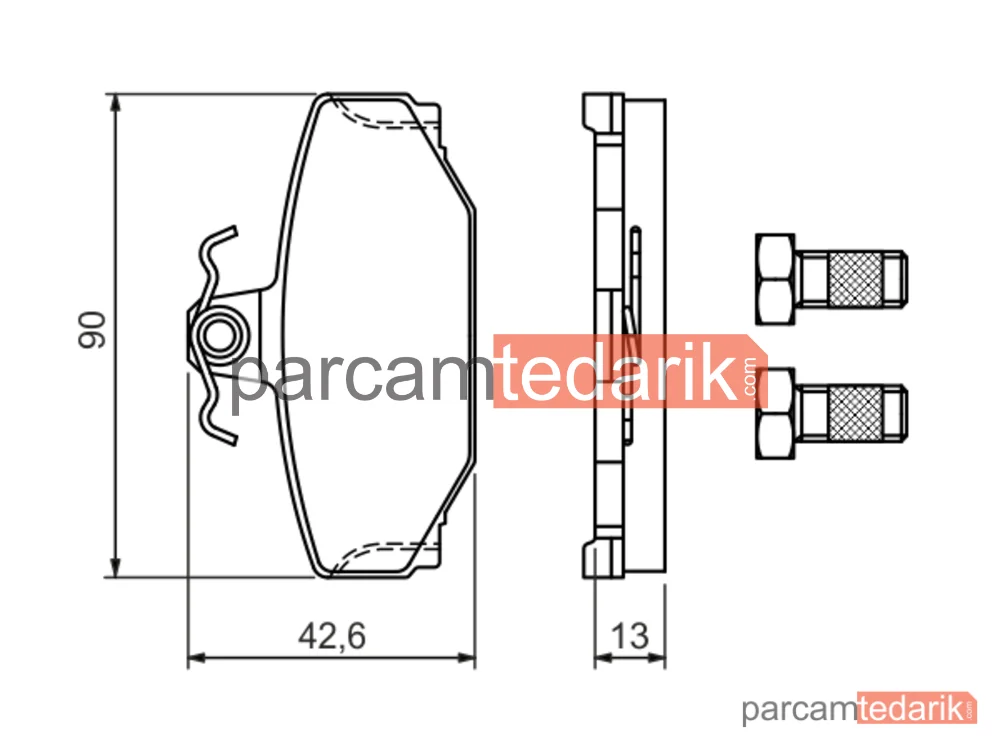 BOSCH 0986460995 | Fren Balatası (Ön) — Volvo V70 I, Volvo 960, Volvo 780