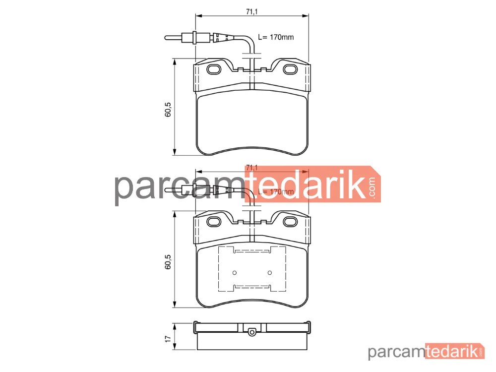 BOSCH 0986461130 | Fren Balatası (Ön) — Citroen AX, Peugeot 106 I