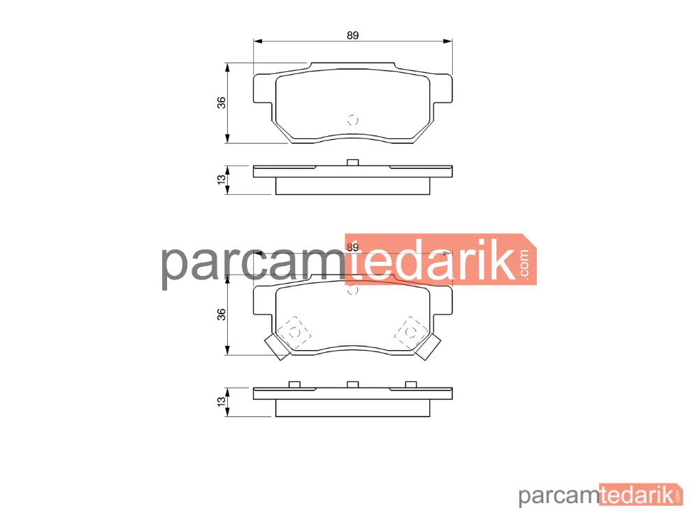 BOSCH 0986461131 | Fren Balatası (Arka) — Rover 200 II, Rover 25 I, Honda Accord III