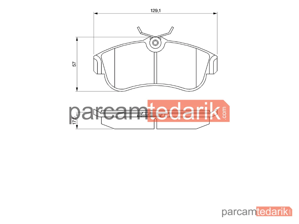 BOSCH 0986461147 | Fren Balatası (Ön) — Nissan Primera, Nissan Almera II