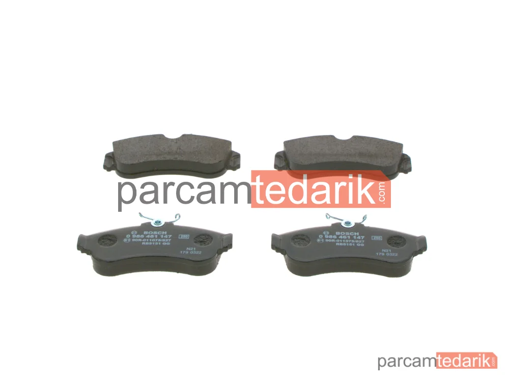 0986461147 | Fren Balatası (Ön) — Nissan Primera, Nissan Almera II