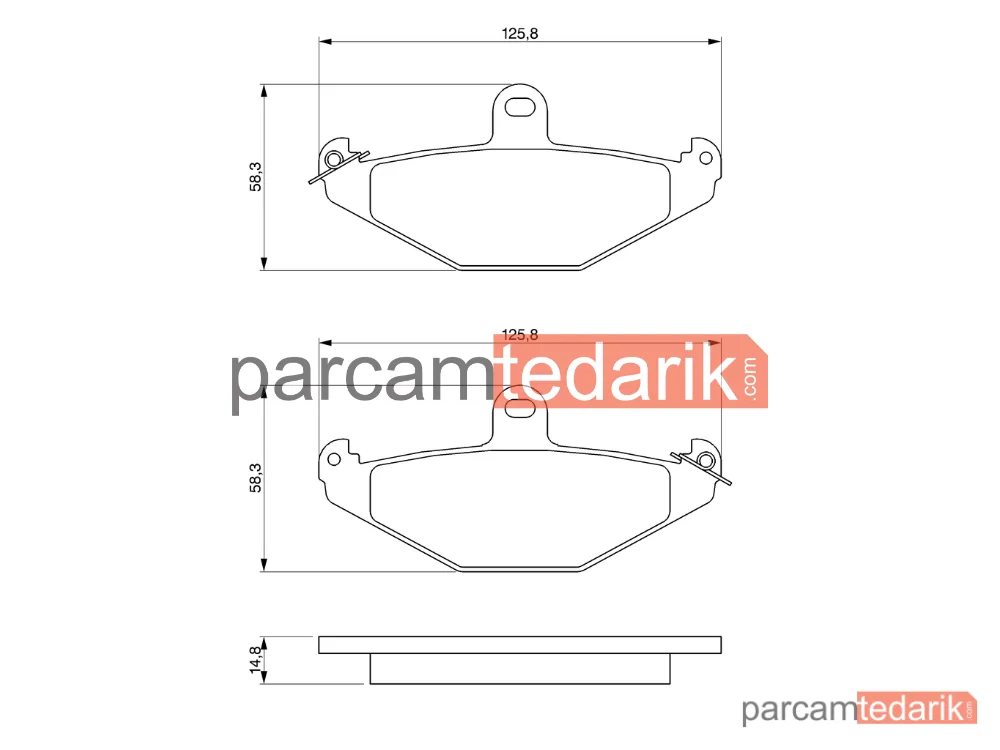 BOSCH 0986461148 | Fren Balatası (Arka) — Renault 21, Renault Laguna I Grandtour, Renault Safrane I