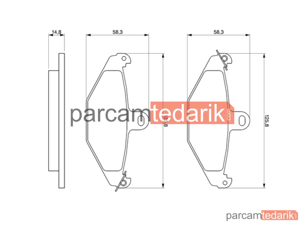 BOSCH 0986461148 | Fren Balatası (Arka) — Renault 21, Renault Laguna I Grandtour, Renault Safrane I