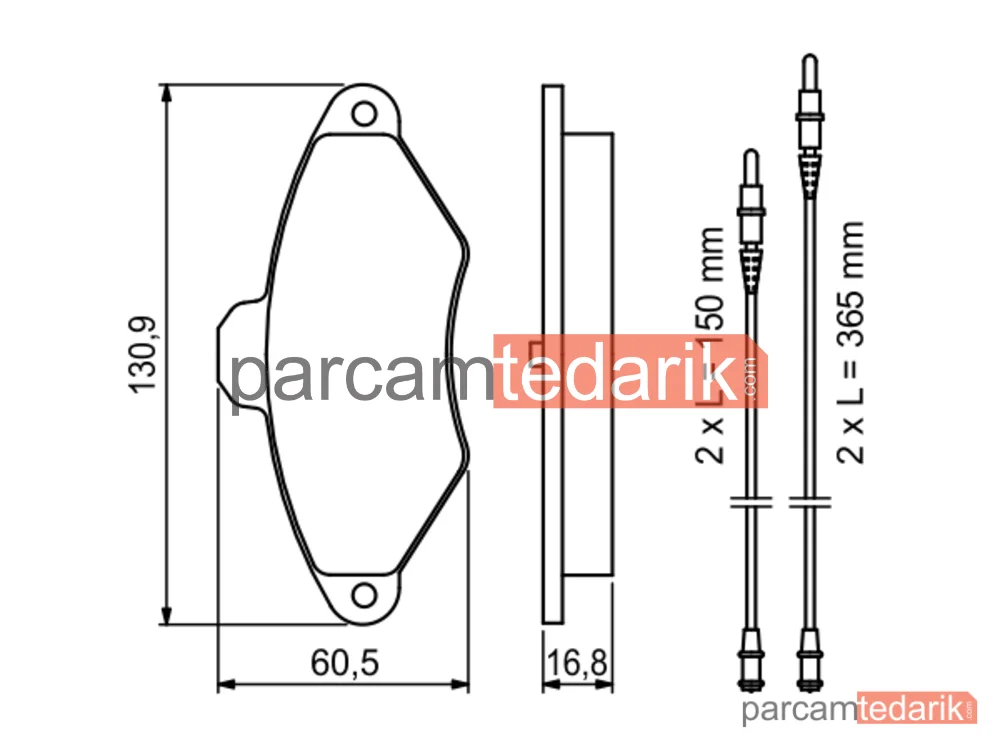 BOSCH 0986461757 | Fren Balatası (Ön) — Citroen Xantia, Citroen Xantia Break