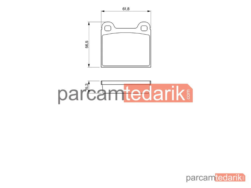 BOSCH 0986462282 | Fren Balatası (Ön) — VW Scirocco, VW Passat B2, VW Passat B2 Variant