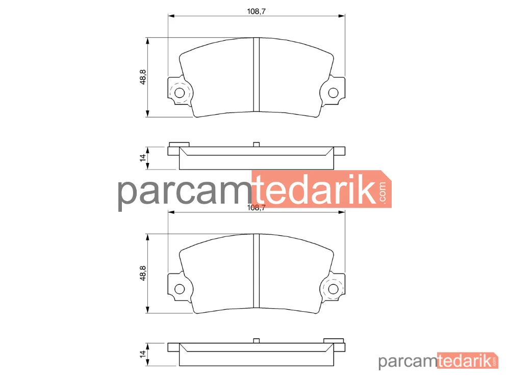 BOSCH 0986463490 | Fren Balatası (Arka) — Renault 25, Renault 21, Renault Espace I