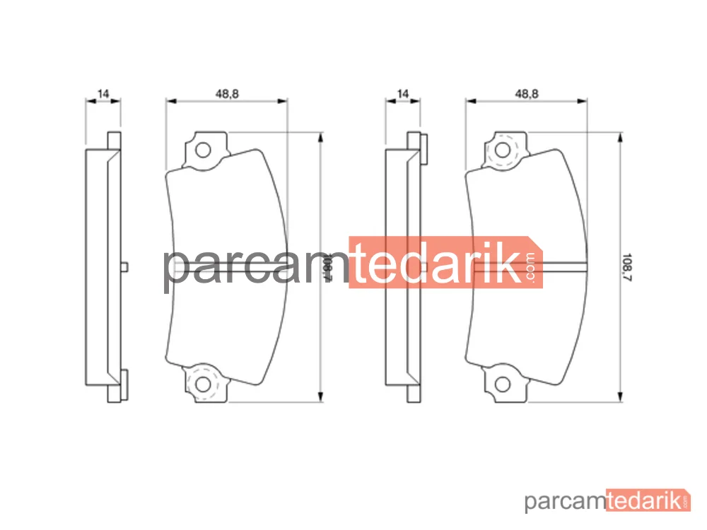 BOSCH 0986463490 | Fren Balatası (Arka) — Renault 25, Renault 21, Renault Espace I