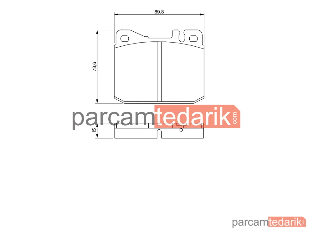 BOSCH 0986463921 | Fren Balatası (Ön) — Mercedes-Benz 123, Mercedes-Benz S-Serisi, Mercedes-Benz 123 T-Model