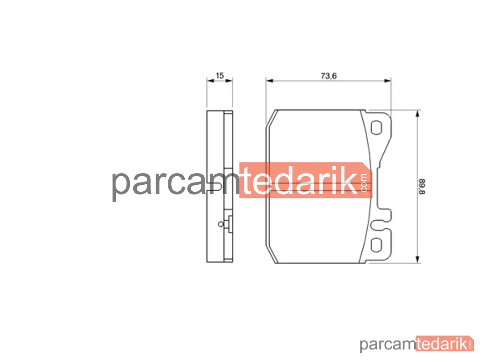 BOSCH 0986463921 | Fren Balatası (Ön) — Mercedes-Benz 123, Mercedes-Benz S-Serisi, Mercedes-Benz 123 T-Model