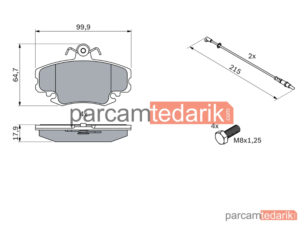 BOSCH 0986467720 | Fren Balatası — Renault Clio I, Renault 11, Renault Clio II