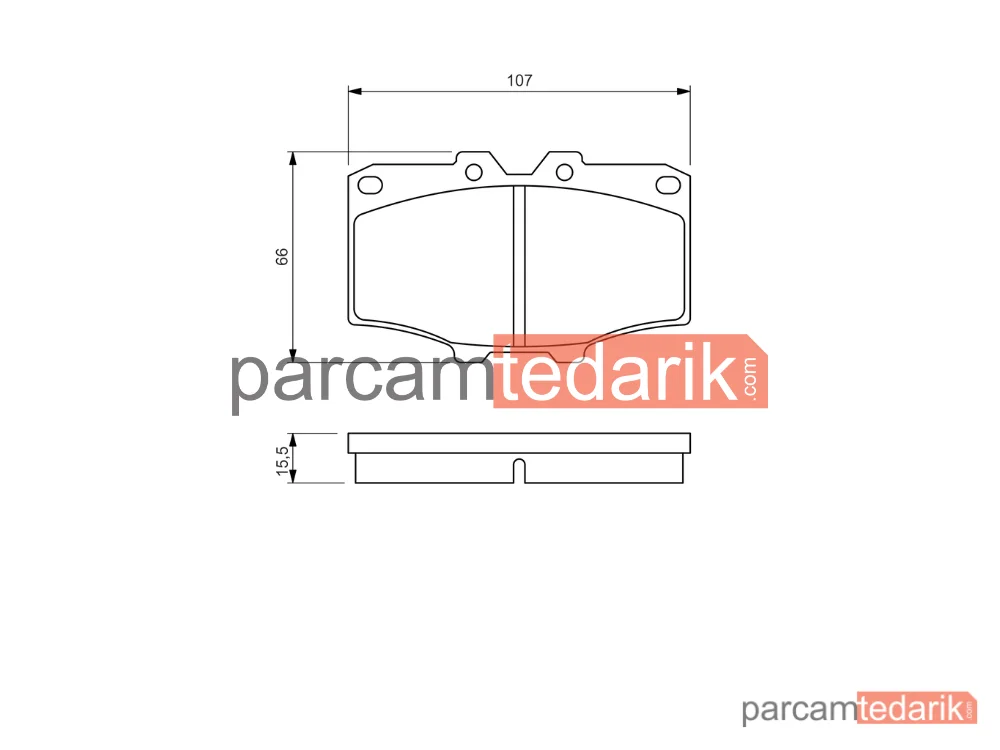 BOSCH 0986468520 | Fren Balatası (Ön) — Toyota Land Cruiser, Toyota Hilux IV Pick-Up