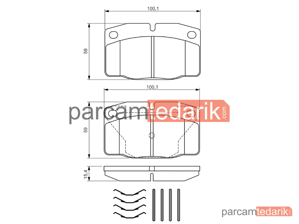 BOSCH 0986469390 | Fren Balatası (Ön) — Opel Kadett E, Opel Rekord E, Opel Corsa A