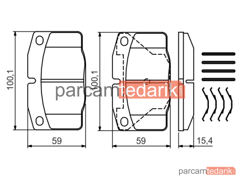 BOSCH 0986469390 | Fren Balatası (Ön) — Opel Kadett E, Opel Rekord E, Opel Corsa A
