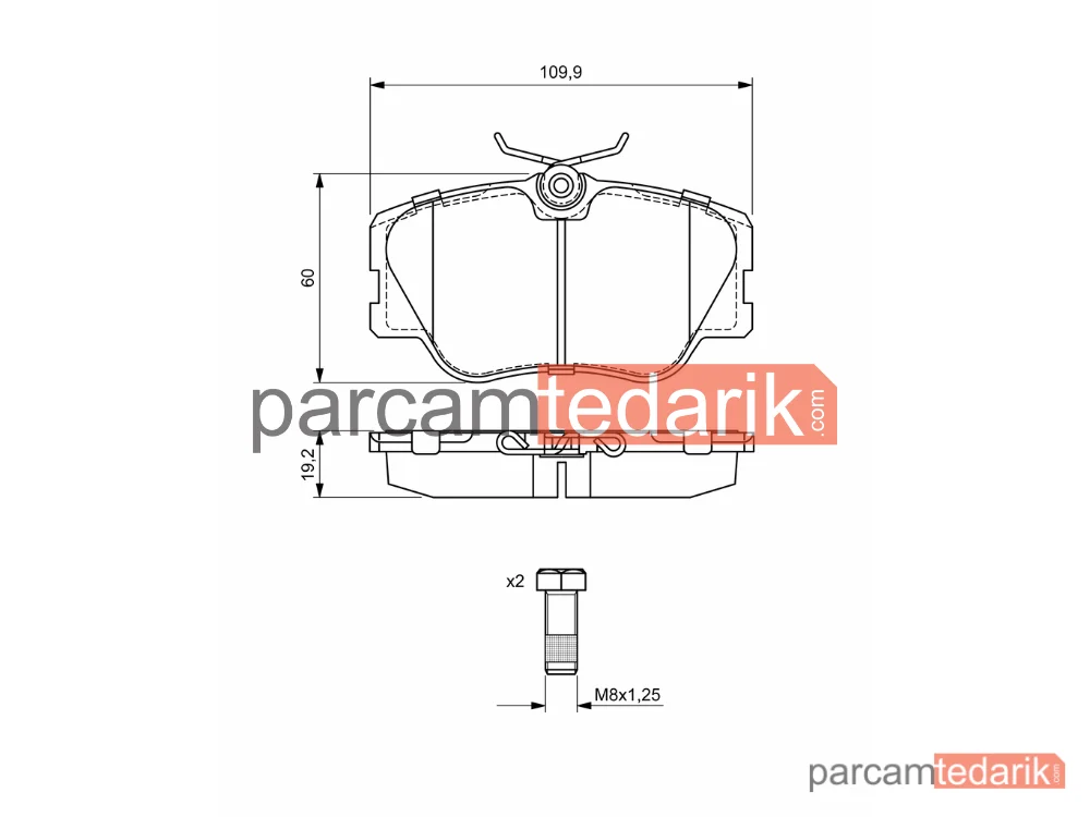 BOSCH 0986469410 | Fren Balatası (Ön) — Mercedes-Benz 124, Mercedes-Benz 124 T-Model