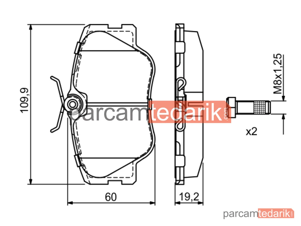 BOSCH 0986469410 | Fren Balatası (Ön) — Mercedes-Benz 124, Mercedes-Benz 124 T-Model