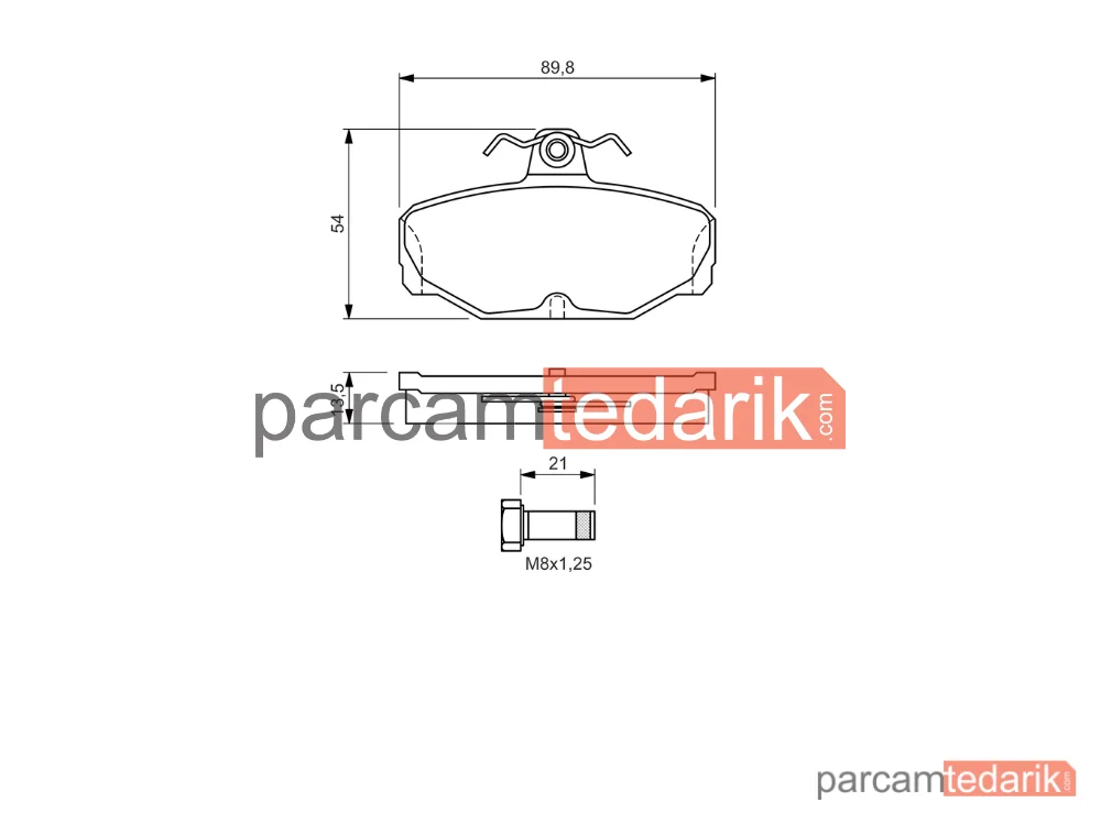 BOSCH 0986469810 | Fren Balatası (Arka) — Ford Sierra II, Ford Scorpio I, Ford Scorpio II