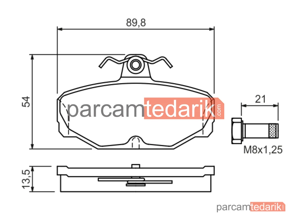BOSCH 0986469810 | Fren Balatası (Arka) — Ford Sierra II, Ford Scorpio I, Ford Scorpio II