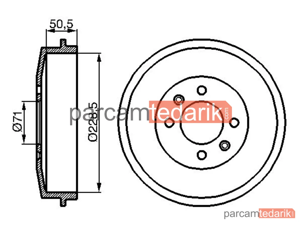 BOSCH 0986477060 | Fren Kampanası — Peugeot 405 I, Peugeot 405 I Break, Peugeot 305 II