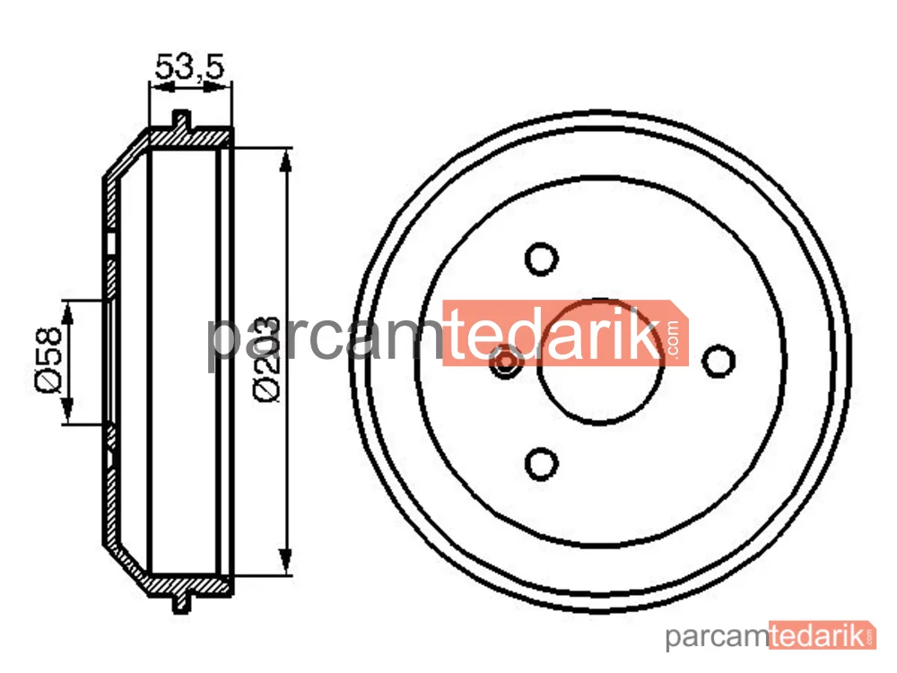 BOSCH 0986477103 | Fren Kampanası — Smart Fortwo Coupe, Smart City-Coupe, Smart Fortwo Cabrio