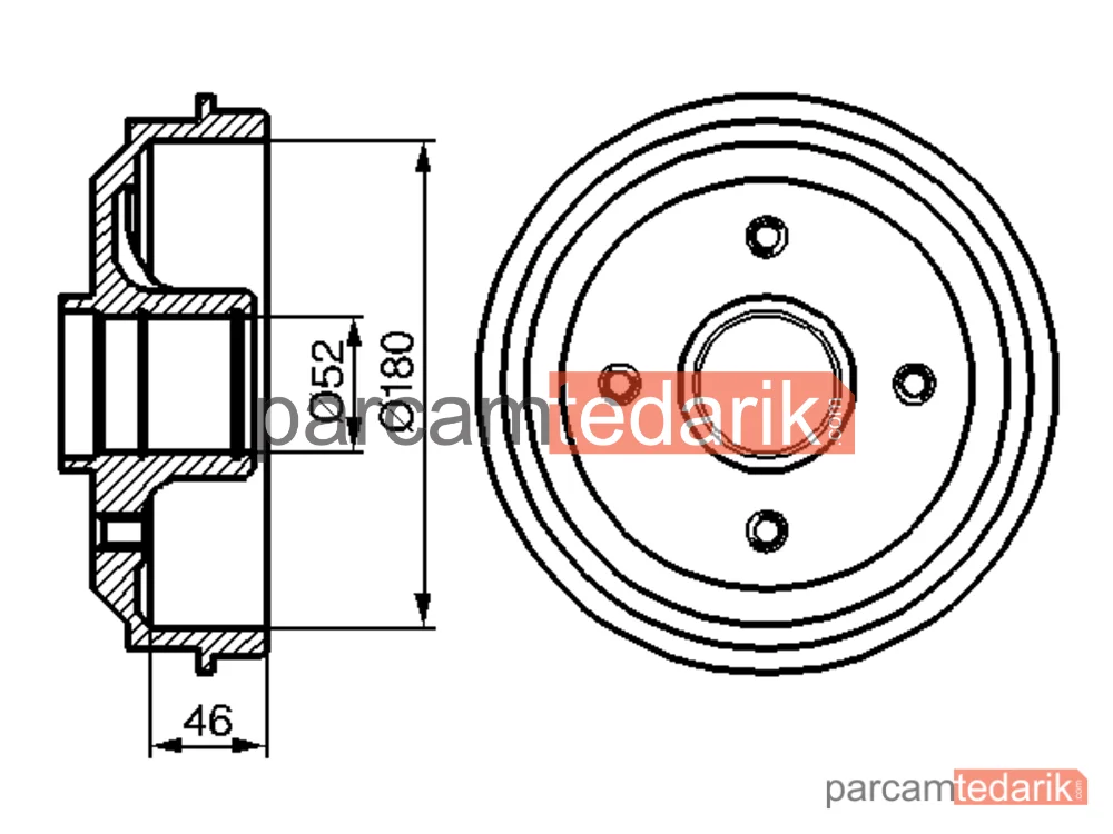 BOSCH 0986477116 | Fren Kampanası — Citroen Saxo, Peugeot 106 II, Citroen Saxo Hatchback