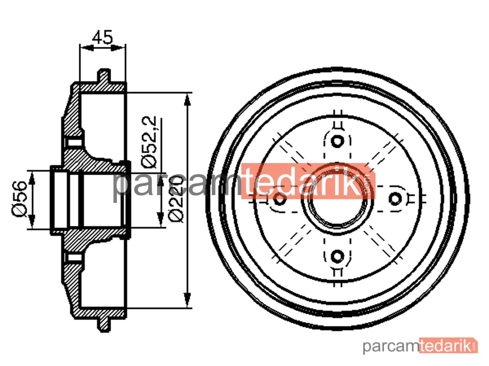 BOSCH 0986477151 | Fren Kampanası — Peugeot 206+, Peugeot 208 I
