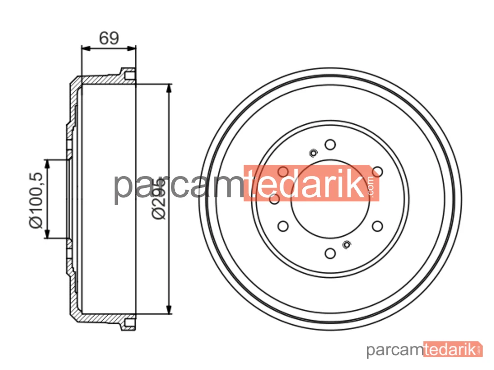BOSCH 0986477165 | Fren Kampanası — Nissan Pick UP, Nissan NP300
