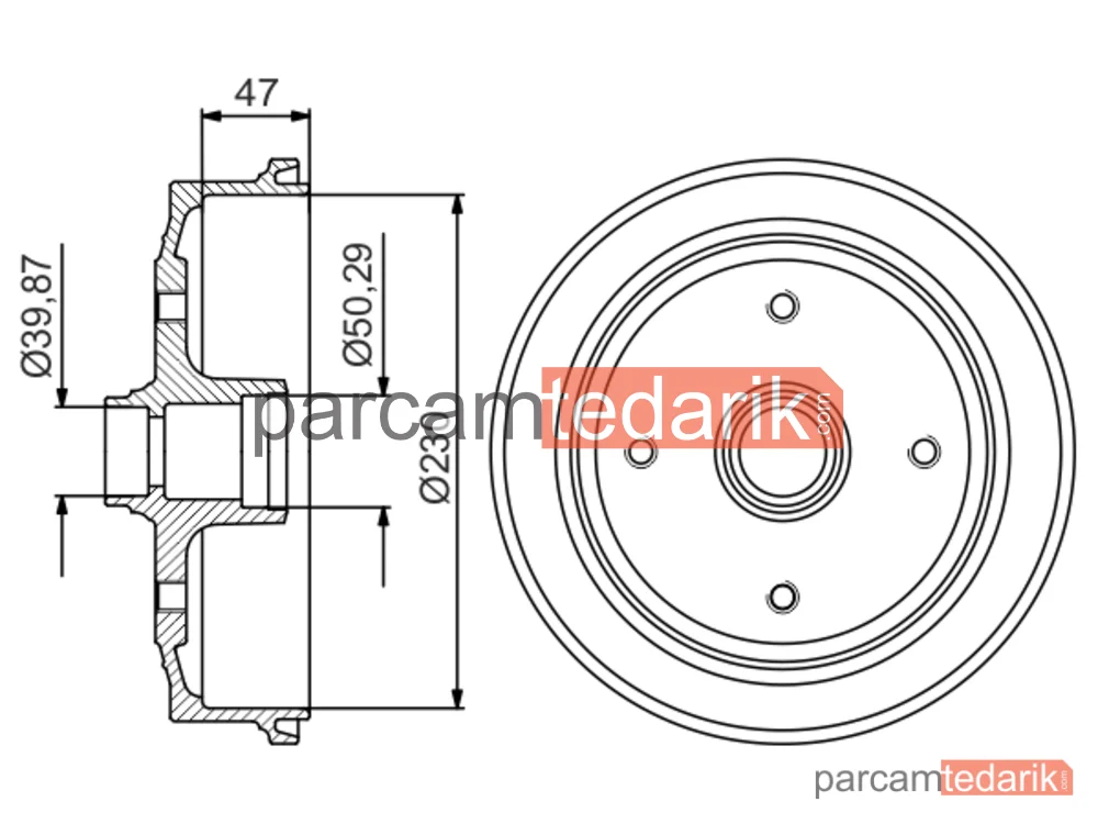 BOSCH 0986477176 | Fren Kampanası — VW Kaefer, VW Kaefer Cabrio