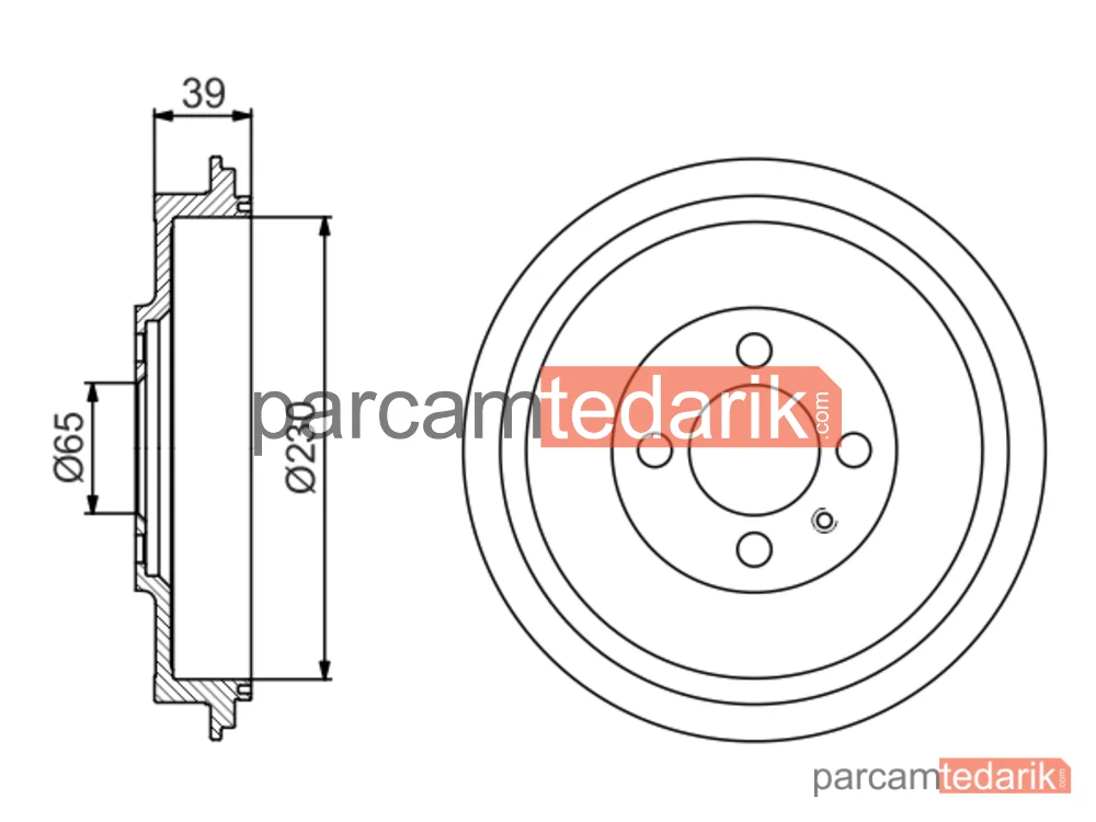 BOSCH 0986477194 | Fren Kampanası — VW Caddy II Mpv, Seat Inca, VW Caddy II