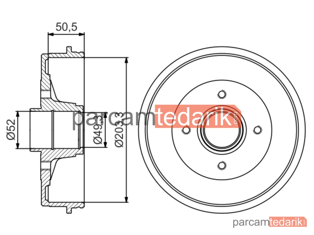 BOSCH 0986477196 | Fren Kampanası — Nissan Micra III, Nissan Note, Nissan Micra C+c III