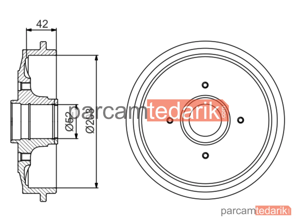 BOSCH 0986477201 | Fren Kampanası — Citroen C2, Peugeot 206+, Citroen C3 Pluriel