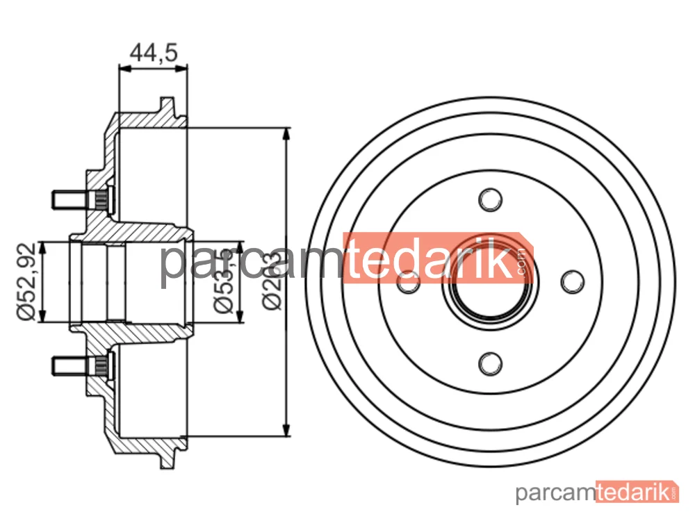 BOSCH 0986477266 | Fren Kampanası — Ford Fusion, Ford Fiesta V