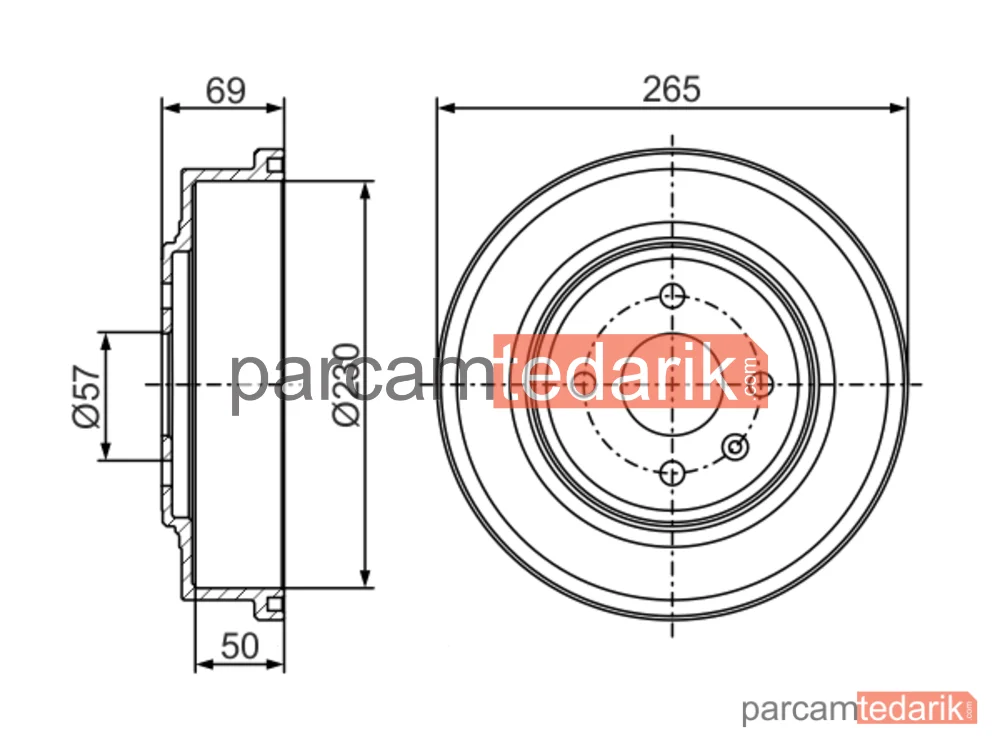 BOSCH 0986477277 | Fren Kampanası — Opel Astra H, Opel Astra H GTC, Opel Astra H Kombi