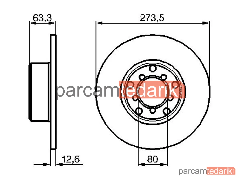 BOSCH 0986478057 | Fren Diski — Mercedes-Benz /8, Mercedes-Benz /8 Coupe