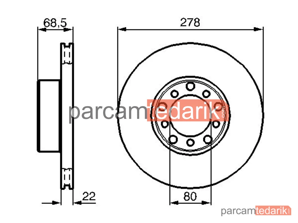 BOSCH 0986478061 | Fren Diski — Mercedes-Benz SL, Mercedes-Benz S-Serisi, Mercedes-Benz SL Coupe