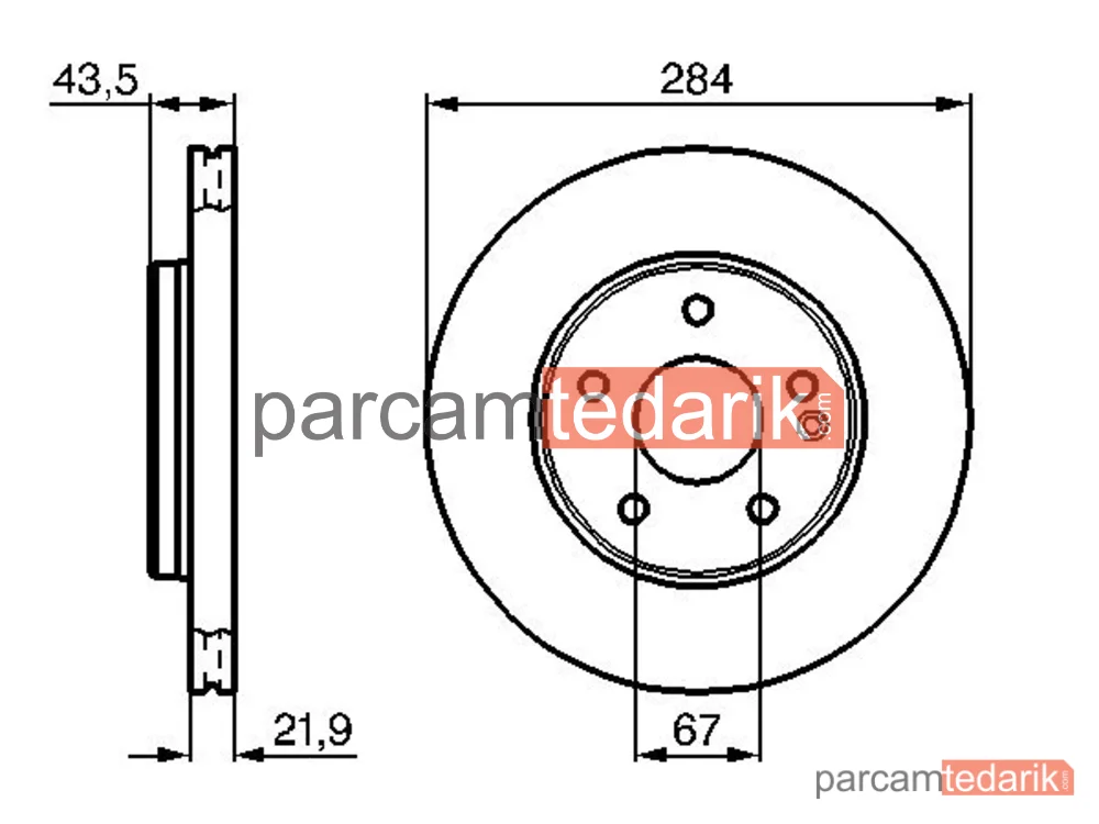 BOSCH 0986478301 | Fren Diski — Mercedes-Benz C-Serisi T-Model, Mercedes-Benz C-Serisi