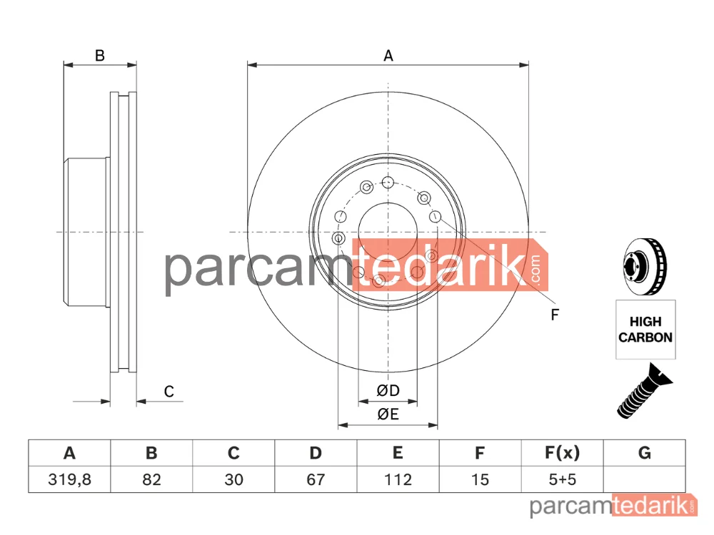 BOSCH 0986478327 | Fren Diski (256 mm) — Opel Vectra A, Opel Astra F, Opel Vectra B