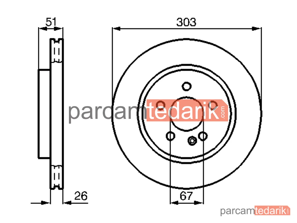 BOSCH 0986478468 | Fren Diski — Mercedes-Benz M-Serisi