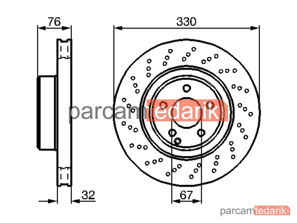 BOSCH 0986478470 | Fren Diski — Mercedes-Benz S-Serisi, Mercedes-Benz S-Serisi Coupe
